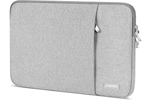 Losong Étui de protection pour moniteur portable de 35,6 cm, résistant à l'eau avec poche pour accessoires, taille 34,3 x 22,4 cm, gris