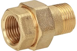 RIAT I racor de rosca I latón I racor para tubos I con anillo de sellado I BSP I rosca macho x hembra I MH