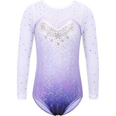 Ensemble Justaucorps Gymnastique Fille Avec Legging Et Short - Tenue Danse, Patinage - Taille 6 à 16 Ans - 3