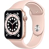 Apple Watch Series 6 GPS, cassa in alluminio color oro da 44 mm con cinturino Sport rosa sabbia (Ricondizionato)