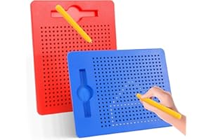AIVORO Lot de 2 planches à dessin magnétiques pour enfants à partir de 3 ans (Red Blue)