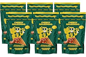 NOTORIOUS NOOCH CO - Cheesy Flavour Vegan Food Seasoning - Plant-Based Nutritional Yeast - Pack of 6