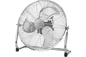 ProfiCare PC VL 3065 WM - 330650 - Ventilateur de Sol rétro - 100 W - 40 cm - Voyants LED - 4 niveaux (0-1-2-3) - Silencieux - Chrome