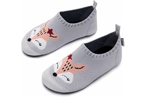 IceUnicorn Hausschuhe Kinder Atmungsaktive Pantoffeln Leicht Rutschfest Kleinkinder Hüttenschuhe Jungen Mädchen Slippers