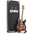 Jimi Hendrix: Burnt Replica Guitar - Miniature Guitar Replica - Music Gifts - Handmade Ornamental 1/4 Scale - Includes a Display Box, Name Tag and Miniature Guitar Stand