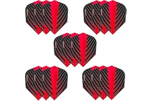 Harrows Alette Quantum | 5 x set di alette per freccette (15 alette totali) I 100 Micron Dart Flights I Premium Extra Strong Made in UK I Accessori per freccette professionali