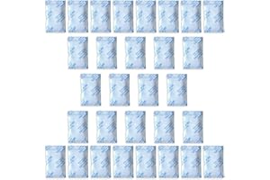 30 x 10 g. Paquets Tyvek de gel de silice E-Cron. Dessiccateur de gel de silice en sachet, pur, sûr et réutilisable. Pochettes de déshumidificateur renouvelables - Absorbe l’humidité.