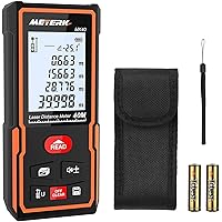 Laser Entfernungsmesser, Meterk Distanzmessgerät mit Messbereich von 40m, 30 Gruppen Datenspeicher, M/In/Ft in…