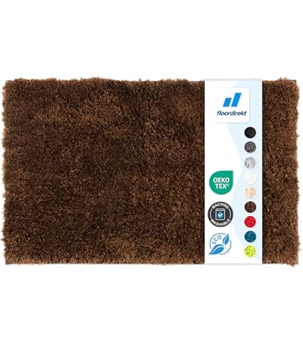 casa pura hoogpolige badmat Sky Soft | zacht, pluizig badkamertapijt in Shaggy look | antislip wasbare badmat | getest op schadelijke stoffen | 16 kleuren in 6 maten (50 x 80 cm, donkergrijs