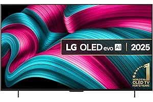 LG OLED42C55LA 42-Inch OLEDevo AI 4K UHD Smart TV, (α9 AI Processor Gen7, Dolby Atmos, Freeview Play and Amazon Alexa, 120Hz) [Model 2025]