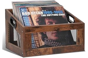 QILICZ Support de rangement pour disques vinyles - 40 x 30 x 25 cm