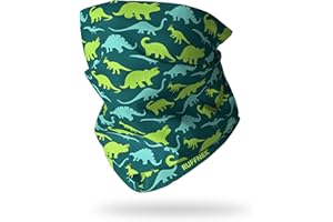 Ruffnek DINOSAURS Multifunctional tube scarf neck warmer snood - for Children/Adults - Unisex One Size