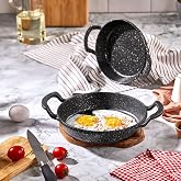 Deconox 2'li Granit Al&uuml;minyum D&ouml;k&uuml;m Sahan Seti | Yapışmaz Yumurta &amp; Kızartma Tavası | Granit Omlet Tavası (18cm + 20cm) | Eşi