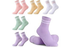 Utensilsto 5 Paar Tennissocken für Mädchen 33-37 Sportsocken Kinder Baumwolle Socken Bunte lustige Socken Neuartige Tennis Socken Geschenke für Jungen und Mädchen