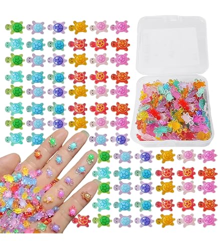 90pz Mini Lumache In Resina Luminose, 6 Colori Statuetta Lumaca Mini
