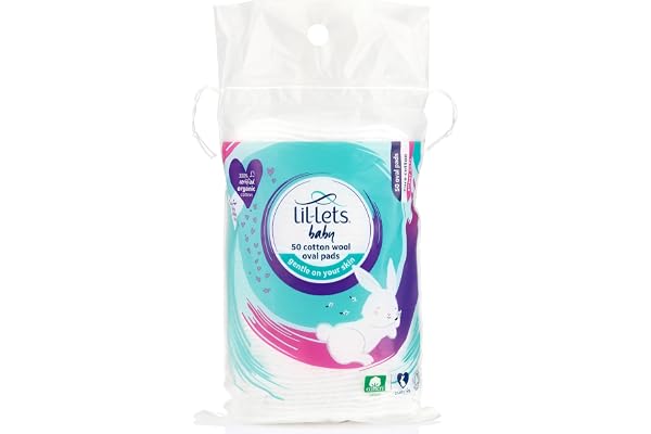 Lil-Lets Baby Cotton Wool Oval Pads 50pk
