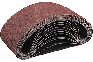 STEBRUAM Nastri Abrasivi 100x 560 mm,12PCS 80 grana Levigatrice a Nastro