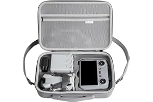 Uvafly Mini 4 Pro, borsa da viaggio portatile, custodia compatta con tracolla per DJI Mini 4 Pro Fly More Combo drone RC 2 accessori controller, grigio.