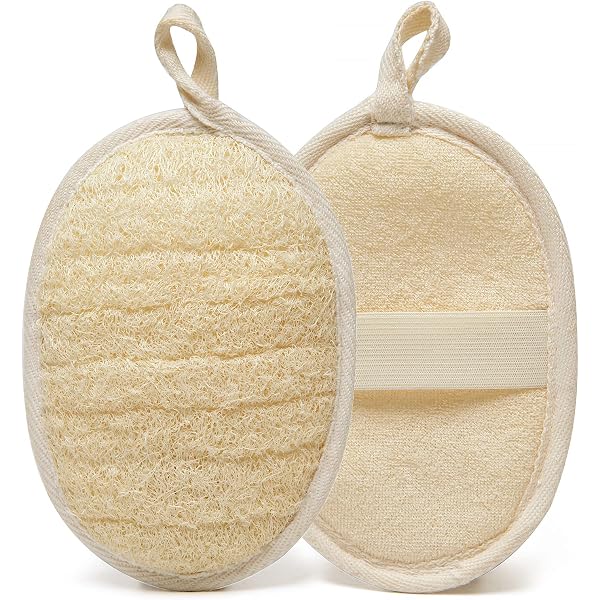 Natürlicher Luffa-Peeling-Schwamm 12,7 Cm – 4 Stück Set Für Hautpflege & Haushaltsreinigung | Aus Pflanzlichen Fasern, Flach Geliefert