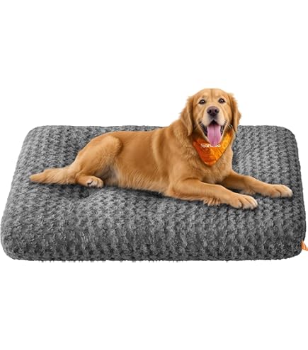KSIIA Hondenbed voor grote honden, wasbaar, pluche hondenkussen