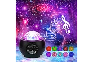 LONGCHANGWEN Star Lights Projector, 3 in 1 LED Night Galaxy Starry Light Projector for Bedroom, Space Projector Decorative Galaxy Light Sky Star Lite Bluetooth USB Colour Changing Music Night Light for Kids Adults