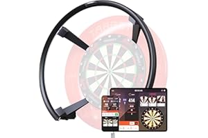 Target Darts Omni Dart Board Auto Scoring Ring with LED Lights | Dartboard Score Camera, Magnetic Dartboards Light System, Surround Ring Lighting, Record Dart Scores | Also with Ultimate Home Bundle