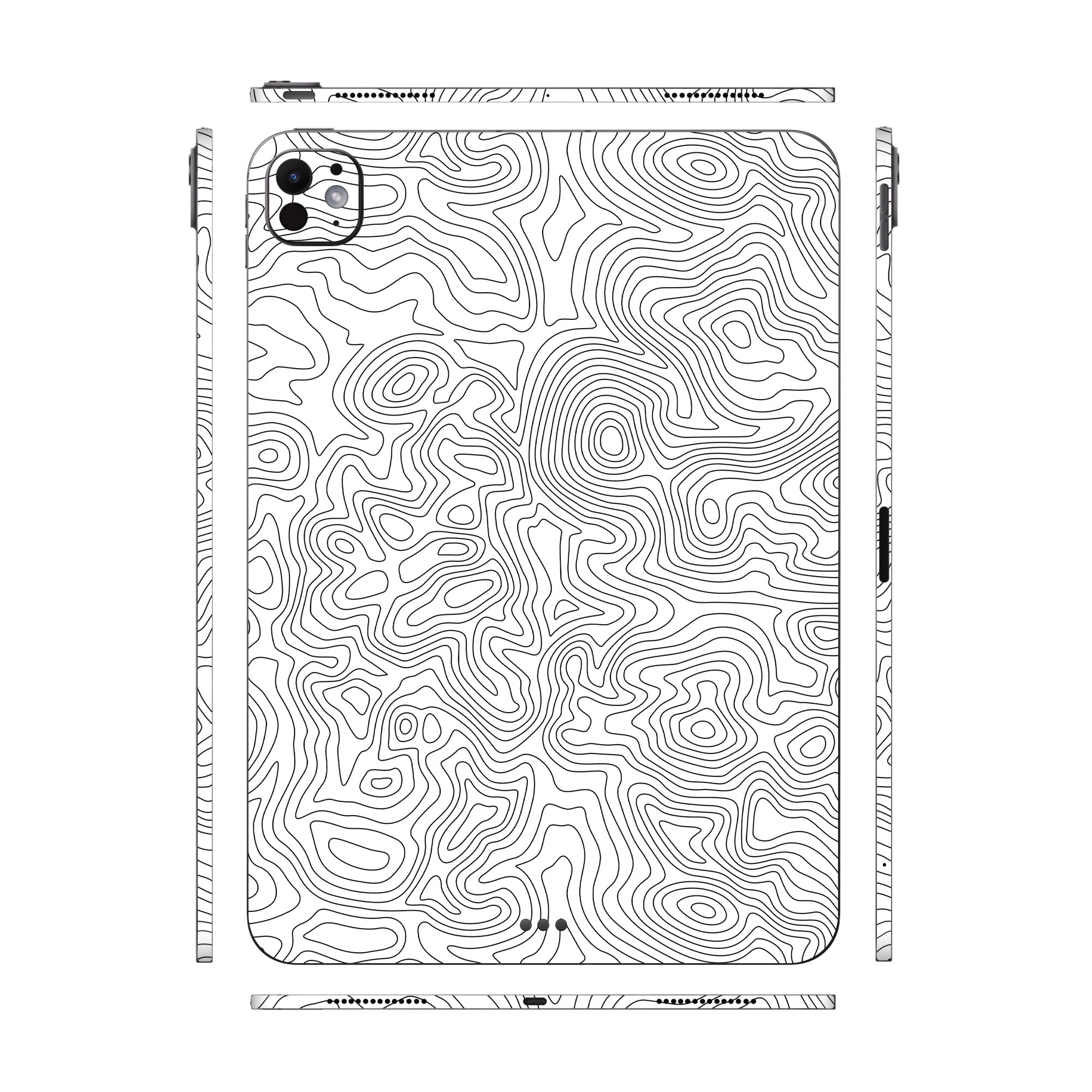 Capes Tablet Skins Compatible with iPad Pro 11 M4 2024, Anti-Scratch Vinyl Decal Skin, Protective Film, Not Case/Cover (Tornado, Full Body Skin)