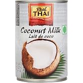 Real THAI Orijinal Tayland Mutfağı Hindistan Cevizi S&uuml;t&uuml; Lite, 14 fl oz 400 ml