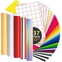 37 Feuilles Vinyle Adhesif - Feuille de vinyle adhésive permanente ...