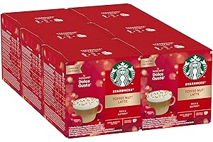 ‎STARBUCKS STARBUCKS Toffee Nut Latte by Nescafé Dolce Gusto, Mittlere Röstung, Kaffeekapseln 6 x 12 (72 Kapseln)