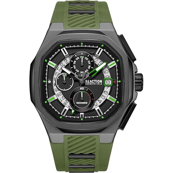 Buy Kenneth Cole Reaction Green Dial Men's Watch - KRWGP0069403 at