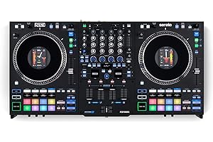 Rane PERFORMER 4-Kanal Pult, Motorisierter DJ Controller, 7 Zoll Platters mit Displays, Precision Feel Fader, Stem-Split, Serato DJ Pro Freischaltung