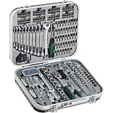 Mannesmann 232 Par&ccedil;alı Anahtar Seti 1/4 " + 1/2" Metrik Lokma Seti, Krom Vanadyum &Ccedil;elik, M98450