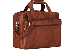 STILORD 'Experience' Vintage Teacher's Bag Skóra du¿a dla mê¿czyzn Kobiety XL Teczka na ramiê lub torba na ramiê do wózka na laptopa z mo¿liwo¶ci± do³±czenia