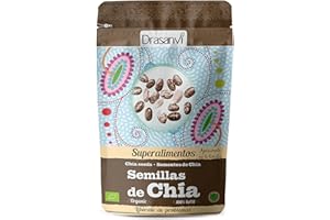 DRASANVI SUPERALIMENTO SEMILLA CHÍA CERTIFICADO BIO - Aporte de Omega 3, 6, 9 + Fibra - VEGANO - SIN GLUTEN - 250g