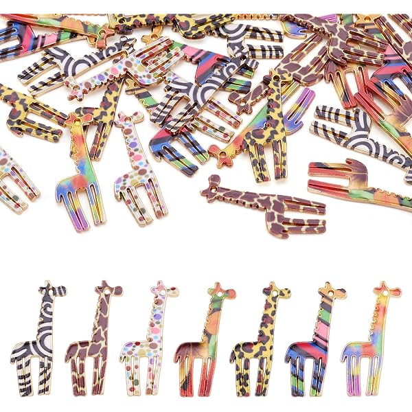 Onwomania Schlüsselanhänger „Giraffe Wüsten Tier“ Aus Metall – Glücksbringer, Geschenk Für Freunde & Familie