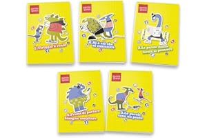 Pigna, Maxi quaderni PAROLE OSTILI, interno 1R, righe, soggetti da 1 a 5, 5