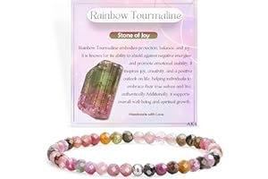 Farfume Pulseras de Cuentas para las Mujeres, 4mm Cristal Plata de ley 925 Piedra Natural Elásticas con Piedras Preciosas de para Mujer, Joyería de Chakra Regalos