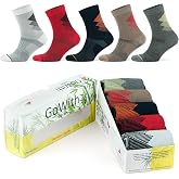 GoWith 5'li Renkli Seamless (Dikişsiz) Topuk Burun G&uuml;&ccedil;lendirilmiş Nem Emici Erkek Fit &Ccedil;orap - Bambu Y&uuml;r&uuml;y&uuml;ş Koşu &Ccedil;orabı Seti 