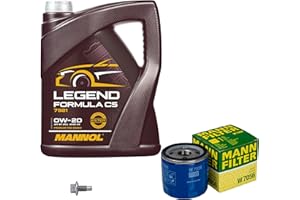 EISENFELS Inspektionspaket Wartungspaket Filterset mit 5 L Motoröl 0W-20, Ölfilter, Verschlussschraube