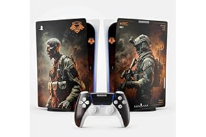 FFRAME Adesivo per PS5 Black Ops 6, adesivo PS 5 Gaming, Console e Controller, edizione standard Digital Skin COD (1 Comander)