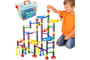 Marble Mania Marble Run - Marble Runs For Kids - 162 Pieces Plus Storage Tub - Construction Toys For 4,5,6,7 Year Old Boys or Girls - Educational STEM Toys For 4+ Year Olds