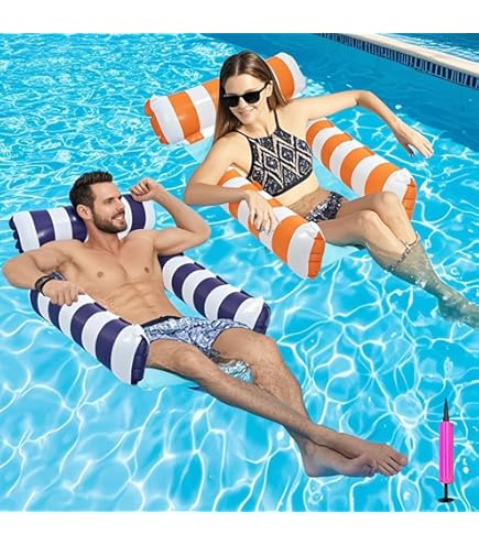 Aufblasbarer Poolstuhl Mit Getränkehalter - Schwimmsitz Für Erwachsene