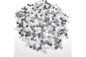 Armena SL1006 Mosaiksteine, Acrylic, Weiß-grau-schwarz, One Size