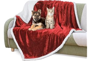 Kritter Planet Manta de Forro Polar para Perros, Lavable, Suave, esponjosa, de Sherpa, para Perros Grandes, medianos y pequeños, Cachorros, Gatos, 152 x 127 cm