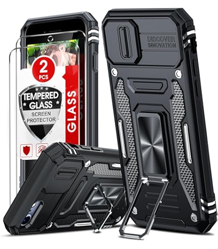 Aozuoton IPhone SE 2022/2020, 8/7 Case With HD Screen Protector