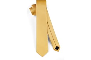 HISDERN Cravatta Uomo 6 CM Elegante Sottile Stretta Slim Tinta Unita Per Matrimonio Festa e Lavoro Disponibile Multicolore