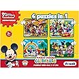 Frank Disney Mickey Mouse Clubhouse - A Set of 4 Jigsaw Puzzle for Kids Above 3+ Years - Fun & Challenging Brain Booster Games - for Focus and Memory- 12901