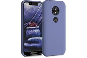 kwmobile Carcasa Compatible con Motorola Moto G7 Play (EU-Version) Funda - Case TPU y Silicona antigolpes - Apto Carga inalámbrica - Lila Opaco