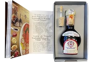 SELECTED BY PARMASHOP Aceto Balsamico Tradizionale Dop Malpighi -Invecchiato 12 anni - Modena - Italy + Ricettario